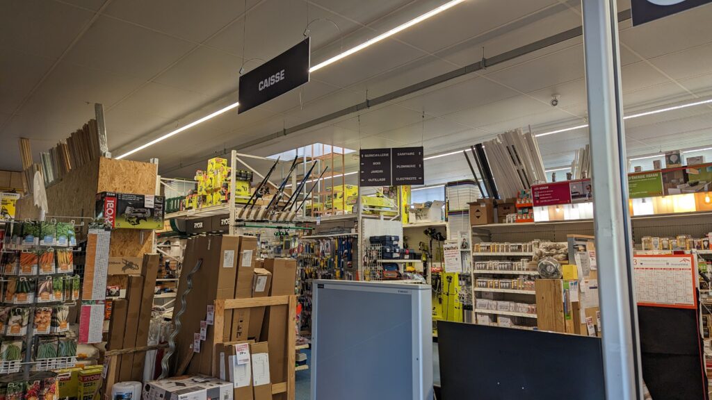 Relamping LED d&rsquo;un magasin