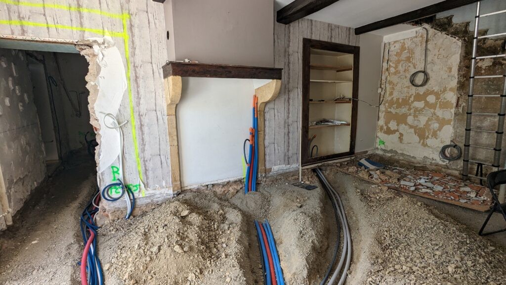 Intégration domotique KNX en rénovation pisé