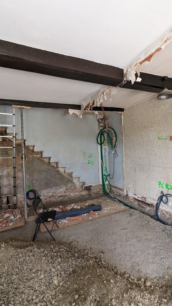 Intégration domotique KNX en rénovation pisé