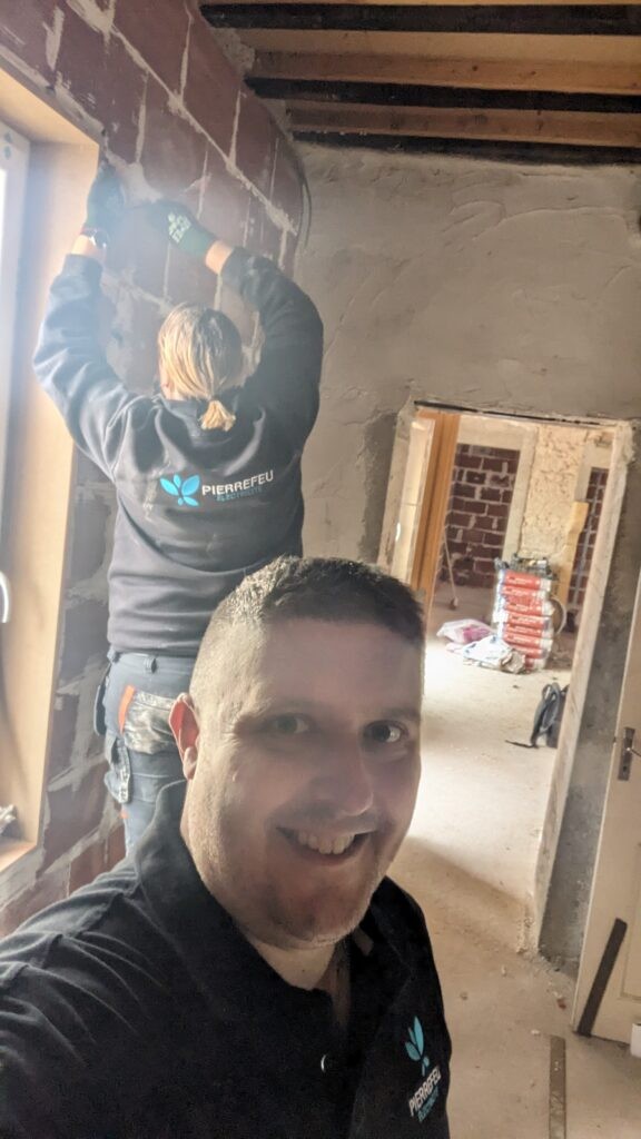 Intégration domotique KNX en rénovation pisé